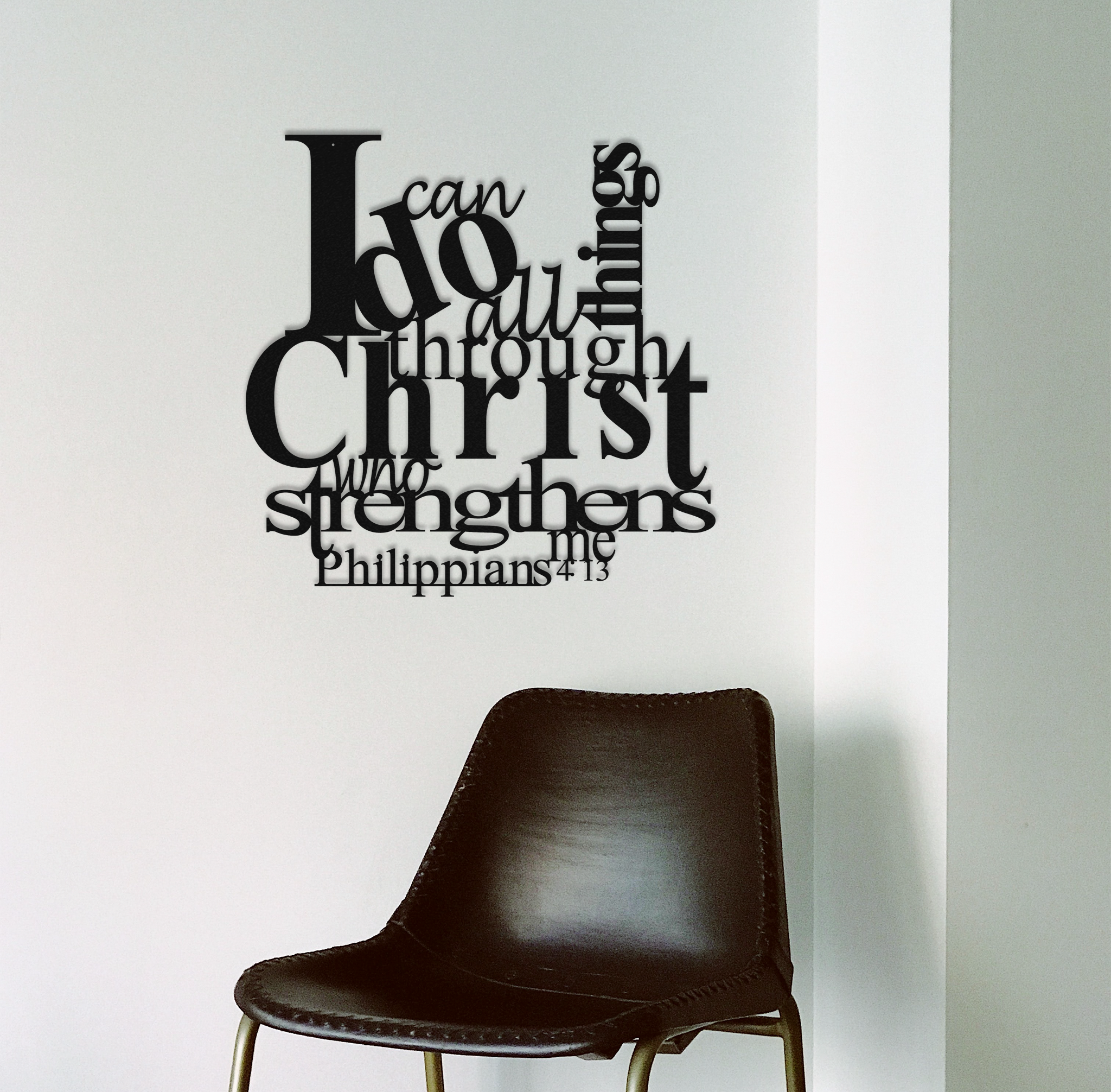 Philippians 4:13 - Metal Wall Art