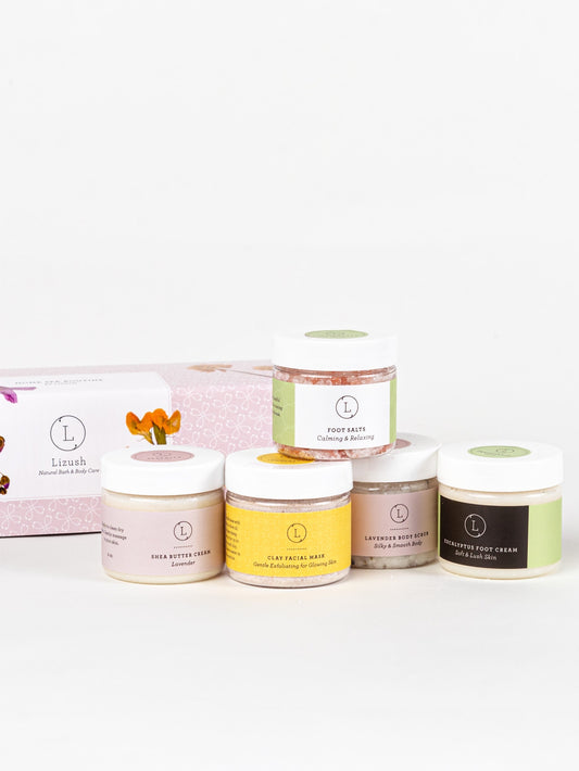 Full body Luxury Home Spa Routine Set  - Perfect thinking of you gift by Lizush