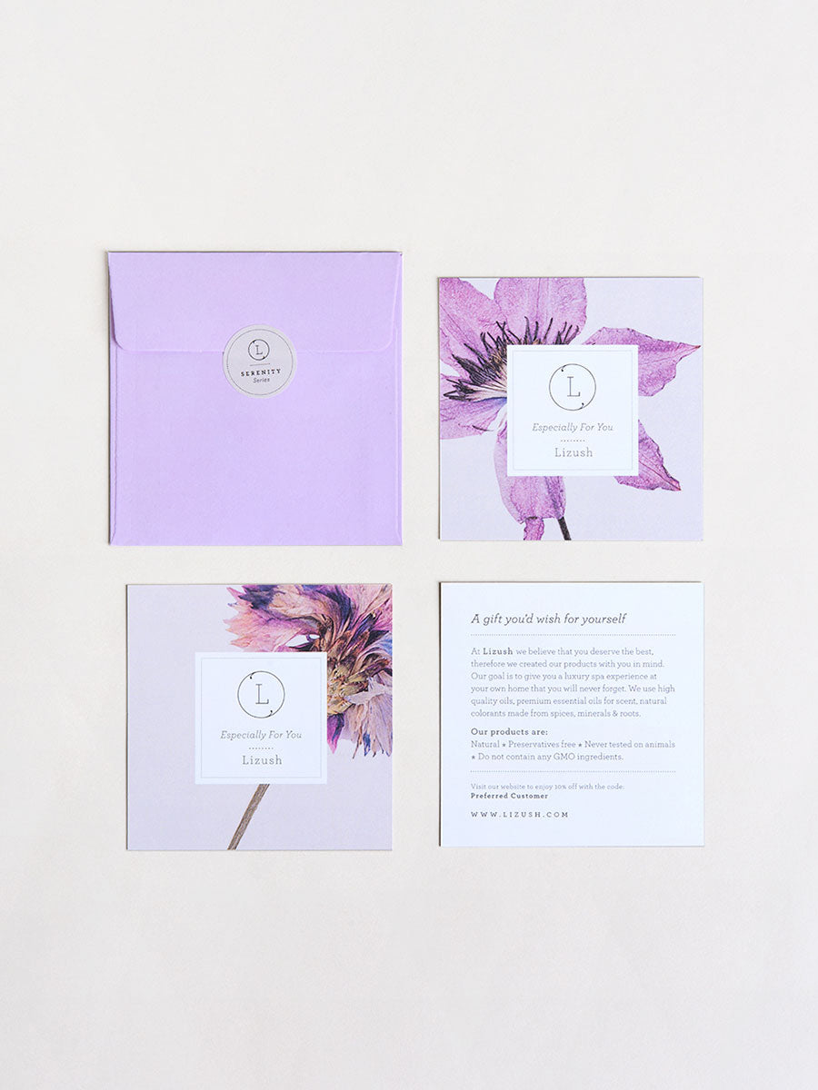 Bath Bomb and Shower Steamer Lizush All Natural Lavender Gift Box with - bath & body products by Lizush