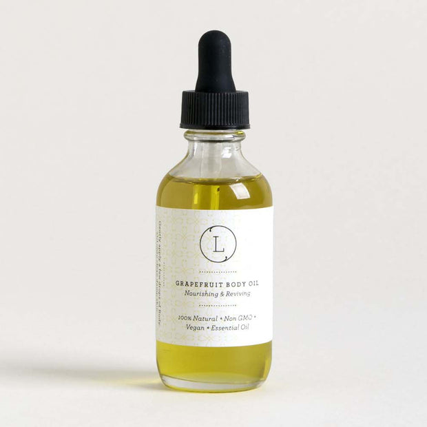 body oil, natural body oil, Grapefruit Moisturizing Body Oil, Nourishing body oil, Citrus body oil - lizush