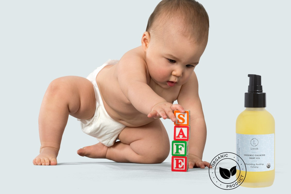 ORGANIC CALMING BABY OIL Nourishing, Soothing, Calming by Lizush