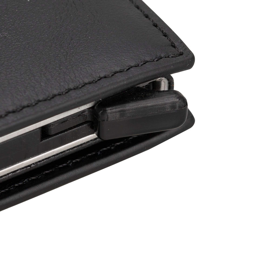 Douglas Genuine Leather Pop-Up Wallet with AirTag Slot - RFID Blocking