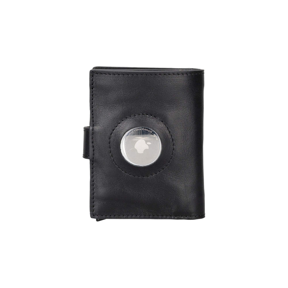 Douglas Genuine Leather Pop-Up Wallet with AirTag Slot - RFID Blocking