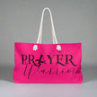 Weekender Tote Bag - Pink and Black Prayer Warrior